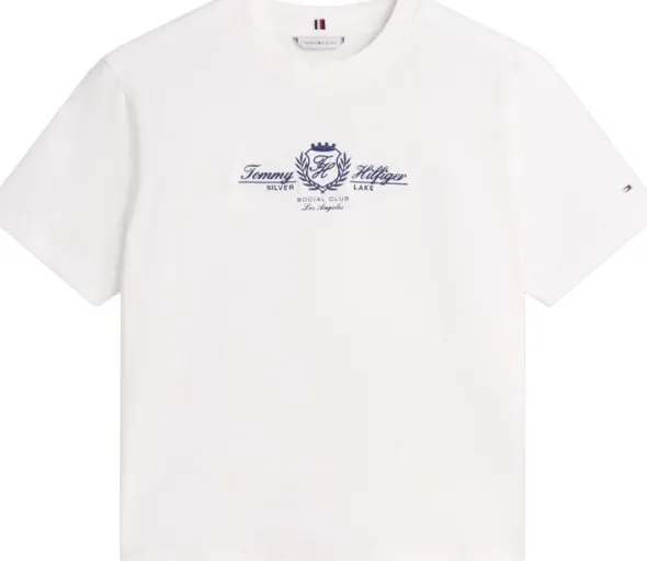 Crest Logo Embroidery Relaxed T-Shirt