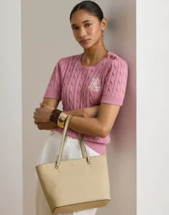 Crosshatch Leather Medium Karly Tote