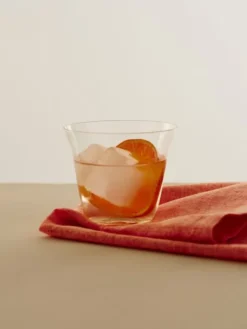 Curve Tumbler Glass-Set of 2-Small-Clear