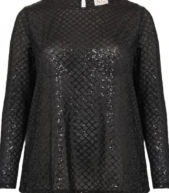 Curvy WA-SHAO 1 Bluse Sort