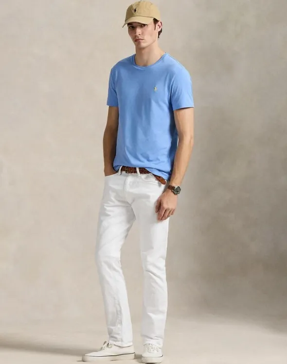 Custom Slim Fit Jersey Crewneck T-Shirt