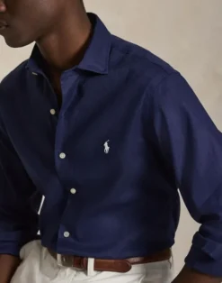 Custom Fit Linen-Blend Shirt