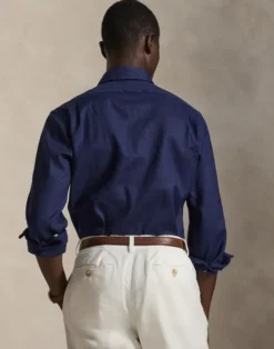 Custom Fit Linen-Blend Shirt