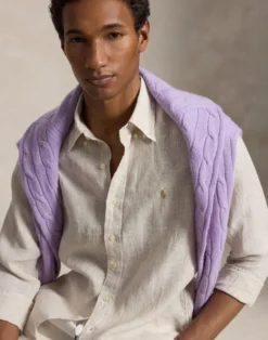 Custom Fit Striped Linen Shirt