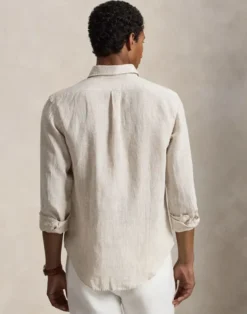 Custom Fit Striped Linen Shirt