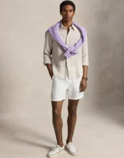 Custom Fit Striped Linen Shirt