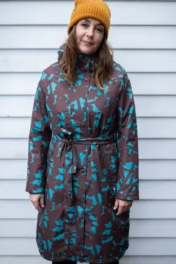 Danelisabeth Raincoat Blue Grey BRAMBLE