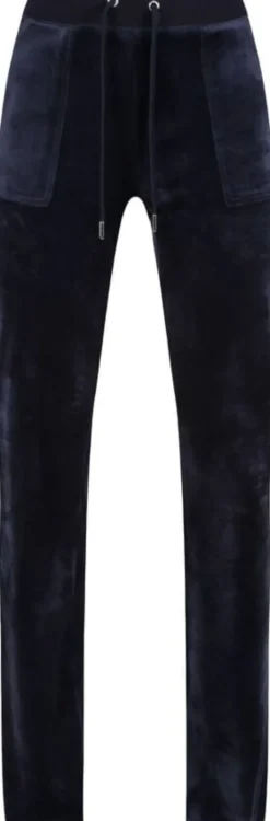 Del Ray Classic Velour Pant Pocket Design