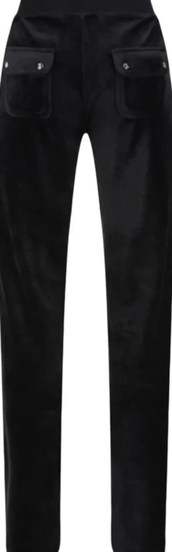 Del Ray Classic Velour Pant Pocket Design