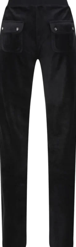 Del Ray Classic Velour Pant Pocket Design