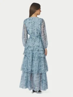 Denila Crepe Print Dress