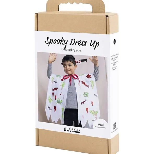 DIY Kit Spooky Udklædning, Kappe og hårbøjle, ass. Farver