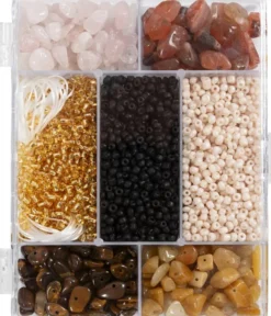 DIY Mix Smykker, Krystaller, str. 2,6-10 mm, hulstr. 0,8-1,2