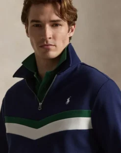 Double-Knit Quarter-Zip Sweatshirt