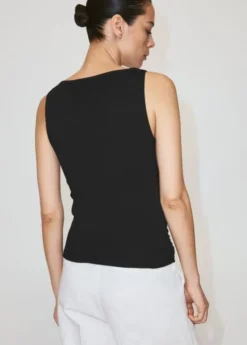 Draped cotton top