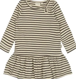 Dress L/S Modal Striped