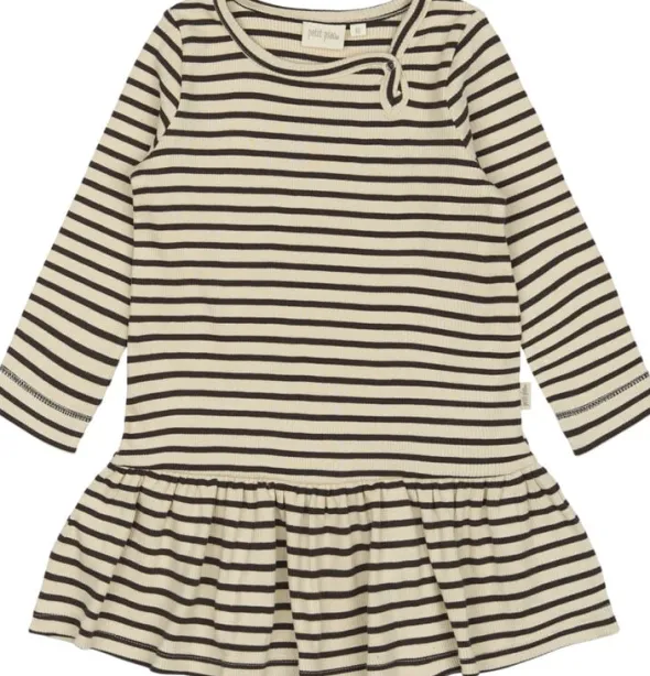 Dress L/S Modal Striped