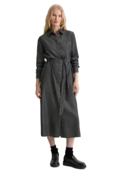 Dress, midi length, kent collar, bu