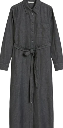 Dress, midi length, kent collar, bu