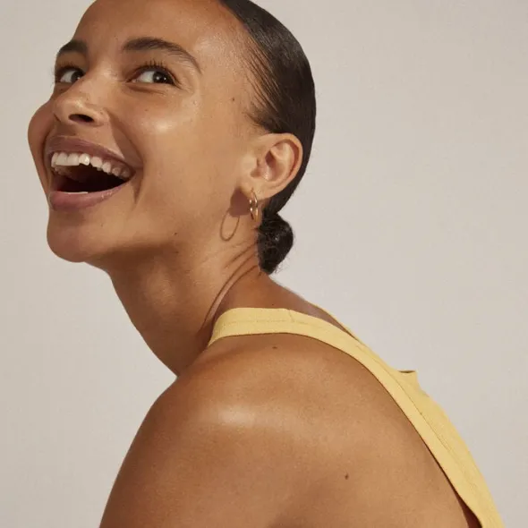 EANNA large hoops gold-plated