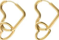 Earring heart in heart
