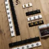 EDGY coat rack, 6 hooks - white w. chrome finish