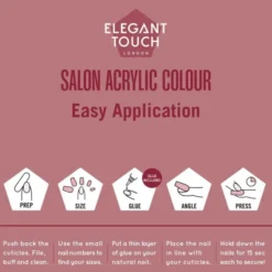 ELEGANT TOUCH COLOUR ACRYLICS BERRY