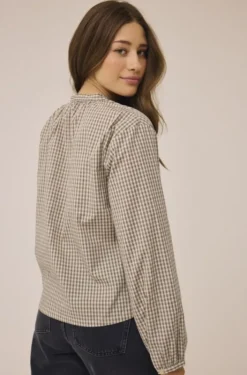 Ellen 3 Check Cotton Shirt - 100% Cotton GOTS