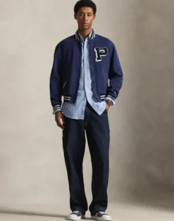 Embroidered Canvas Track Jacket