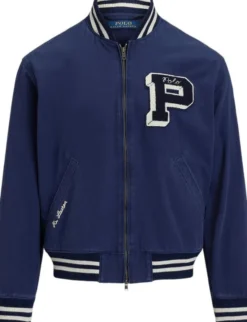 Embroidered Canvas Track Jacket