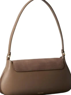 Engraved Brushed Sueded Shoulder Bag