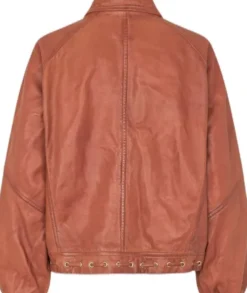 Eye leather skirt