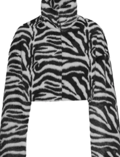 FAUX FUR CROP JACKET