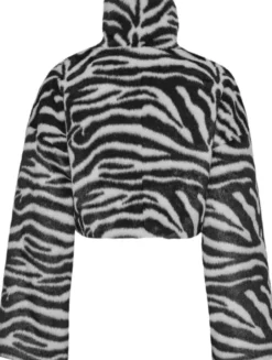 FAUX FUR CROP JACKET