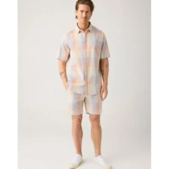 Fig loose seersucker shorts