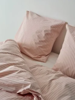 Fineline Duvet Cover-140 x 200-Soft pink