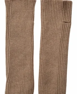 2717 Fingerless Glove Solid Beige