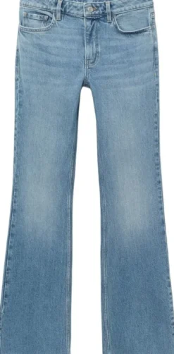 Fiona flared mid-rise cotton jeans