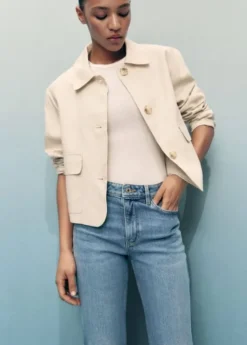 Fiona flared mid-rise cotton jeans