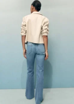 Fiona flared mid-rise cotton jeans