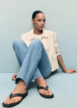 Fiona flared mid-rise cotton jeans