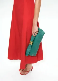 Flared midi-dress