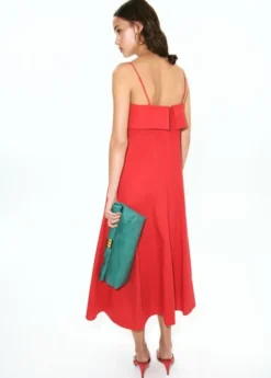 Flared midi-dress