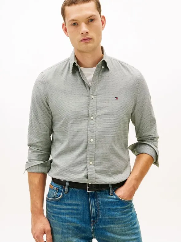 FLEX POPLIN MINI PRINT SF SHIRT
