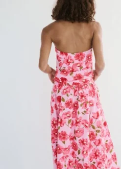 Floral halter neck top