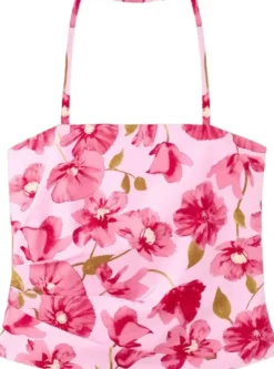 Floral halter neck top