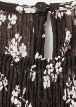 Floral-print midi-dress