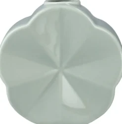 Flower Vase Snerle H14 cm grøn porcelæn