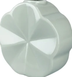 Flower Vase Snerle H14 cm grøn porcelæn