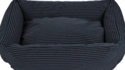 Fossflakes Hundkorg Blue pinstripe